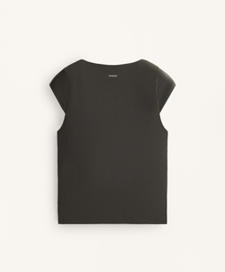 Oysho Топ Evermove с коротким рукавом, коричневый