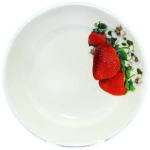 Тарелка фарфоровая обеденная 22,5см «Клубника»
