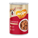 Влажный корм Мнямс На каждый день Кусочки в соусе с телятиной для щенков «ПРАВИЛЬНОЕ РАЗВИТИЕ» 400 г