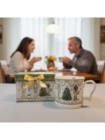 Новогодний подарочный кружка с изображением Щелкунчика