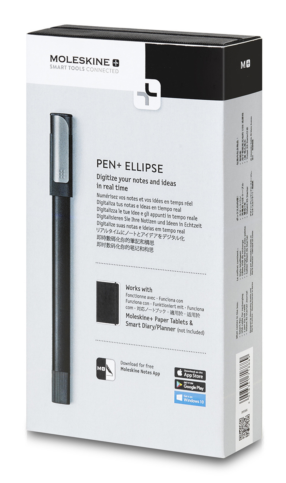 Набор Smart Writing Moleskine (SMPENBK) (блокнот Volant XS/ ручка SMART PEN+ Ellipse)