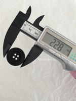 Пуговицы На Прокол БАРБ Черные матовые