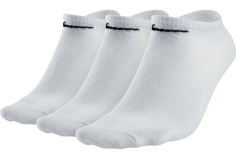 Теннисные носки Nike Value Cotton Cushioned No Show - 3 пары/white