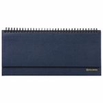 Планинг настольный недатированный (305х140 мм) BRAUBERG "Select", балакрон, 60 л., темно-синий, 123798