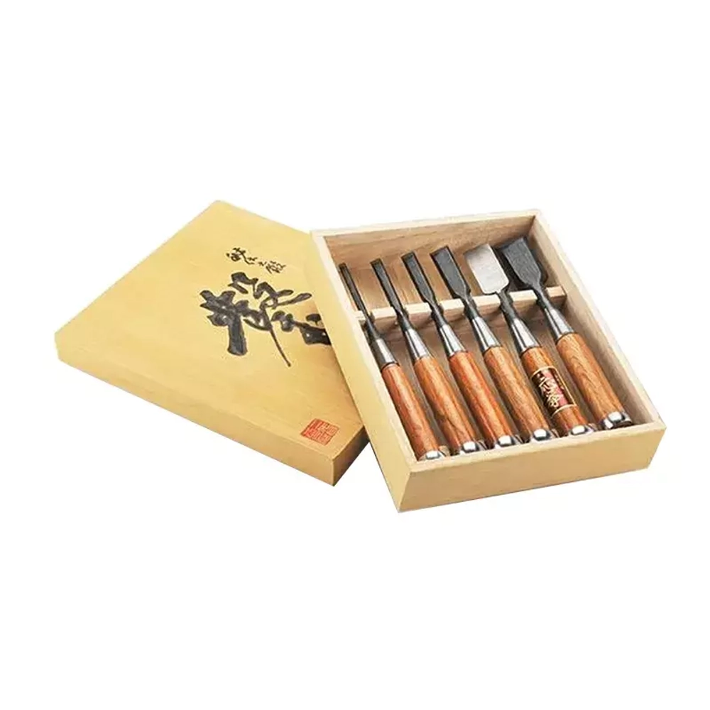 Комплект стамесок Fujikawa (Фудзикава) Shirogami 6, 9, 12, 18, 24, 30 мм Z.F-PRO-6