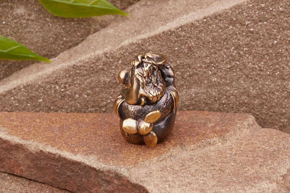 Бусина на темляк Авиатор от мастерской Крымская бронза