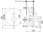 Душевая система скрытого монтажа Grocenberg GB5099NK-3 Никель