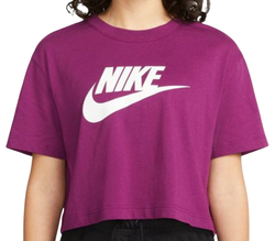 Женская футболка теннисная Nike Sportswear Essential Crop Icon W - sangira/white