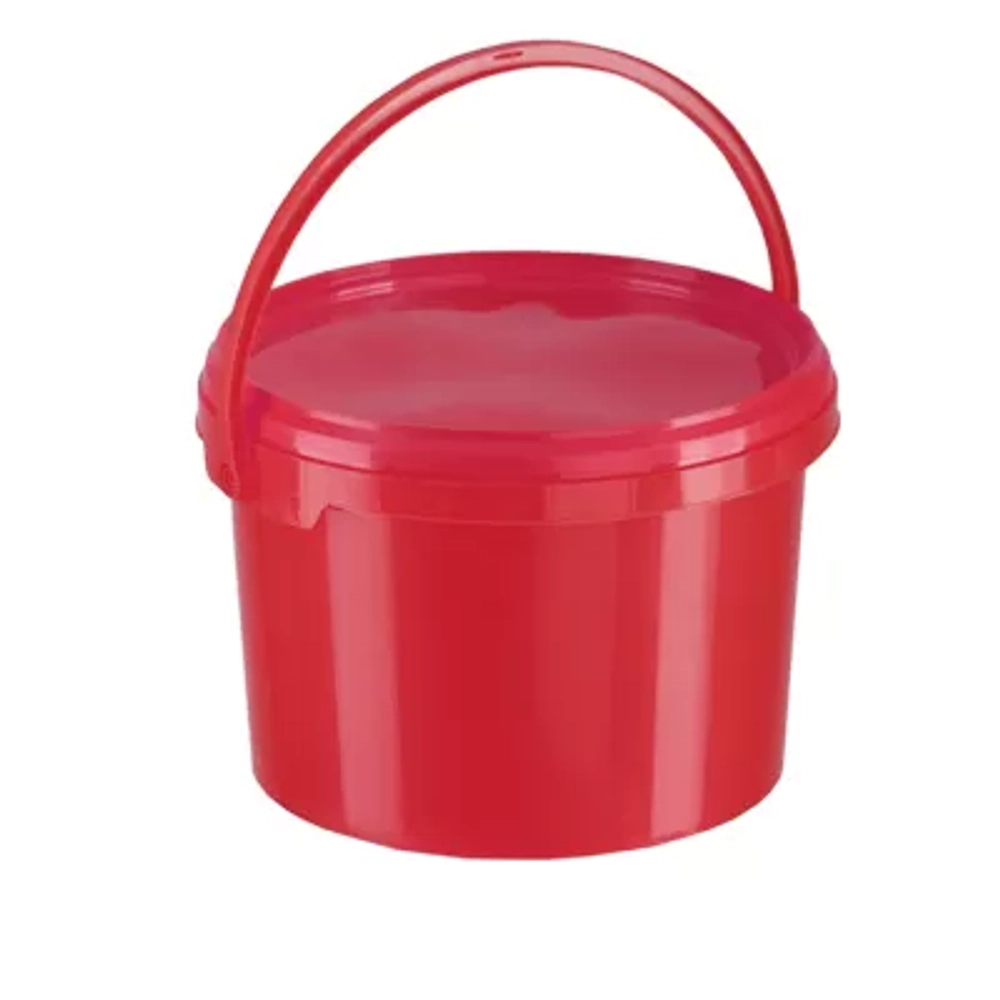 Контейнер для утилизации органических отходов КМ-Проект МК-02 3 л класс В красный с ручкой
