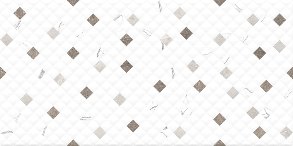 Плитка облицовочная Siluet белый 50*25 мозаика GT125VG