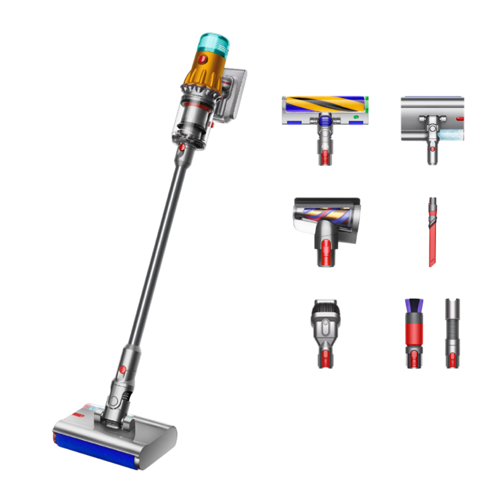 Беспроводной вертикальный пылесос Dyson V12S Detect Slim Submarine Complete (SV46) (Yellow/Nickel) (2022) Пылесос цвета «жёлтый/никель»