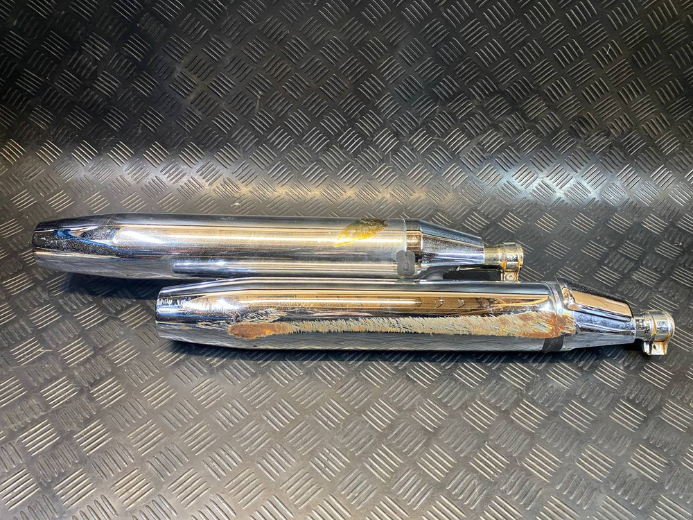 Глушитель Yamaha Drag Star 1100 (только бочки) 053402