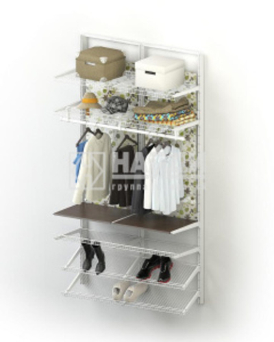 Интерьерное решение для гардеробной 1 Металлик серебристый