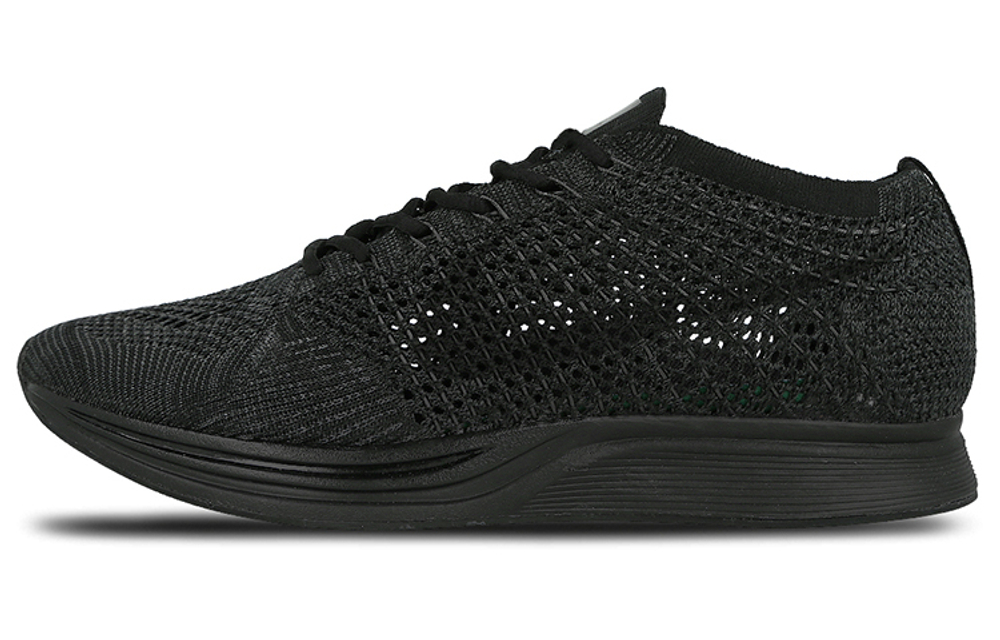 Nike flyknit racer black best sale
