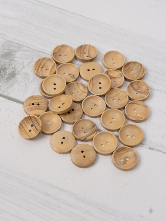 Пуговицы CONCEPT Button of Olive Wood, размер 20 мм, дерево оливы