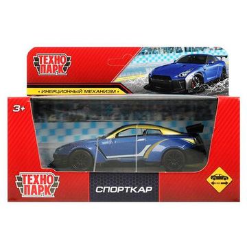 Машина металл СПОРТКАР, 11,5 см, инерция, кор. Технопарк