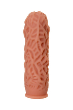 Насадка на фаллос с рельефными складочками Extreme Sleeve 012 S-size - 12,7 см. (Цвет: телесный)