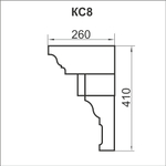 Карниз составной чертёж