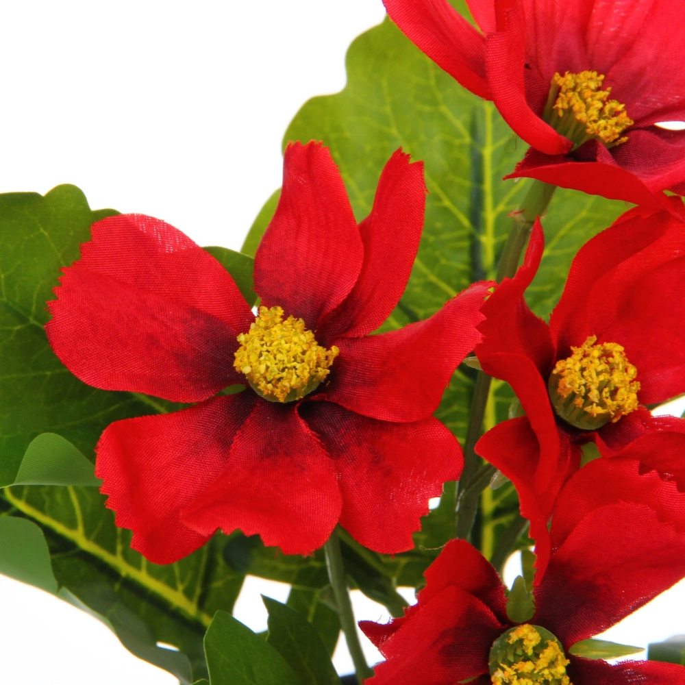 Цветочная композиция «Поцелуй лета» Космея красная 20см