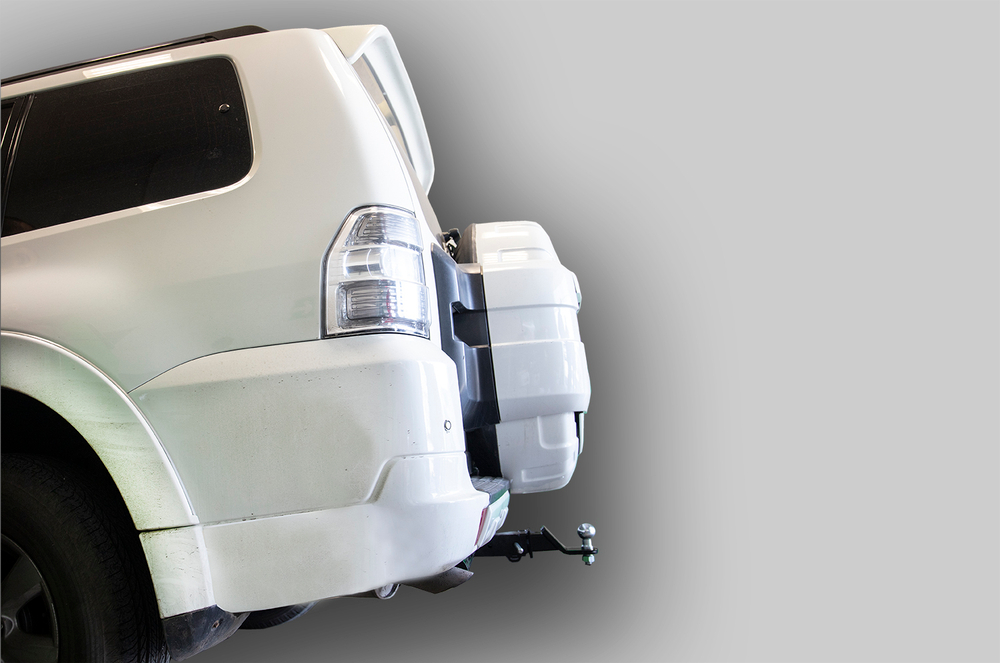Фаркоп Лидер-Плюс для MITSUBISHI PAJERO 2000/5- ( ШАР ВСТАВКА 50*50 ) с электрикой (Smart) и сертифкатом в комплекте арт.(M114-E)