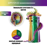 Пластик Eryone Silk PLA Tri-Color 1.75mm, 1KG Dark Green & Purple & Yellow