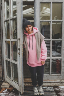 Шапка из кашемира с мериносом цвета графит