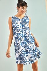 Qadın üçün multi rəngli əlbisə mavi  30051045