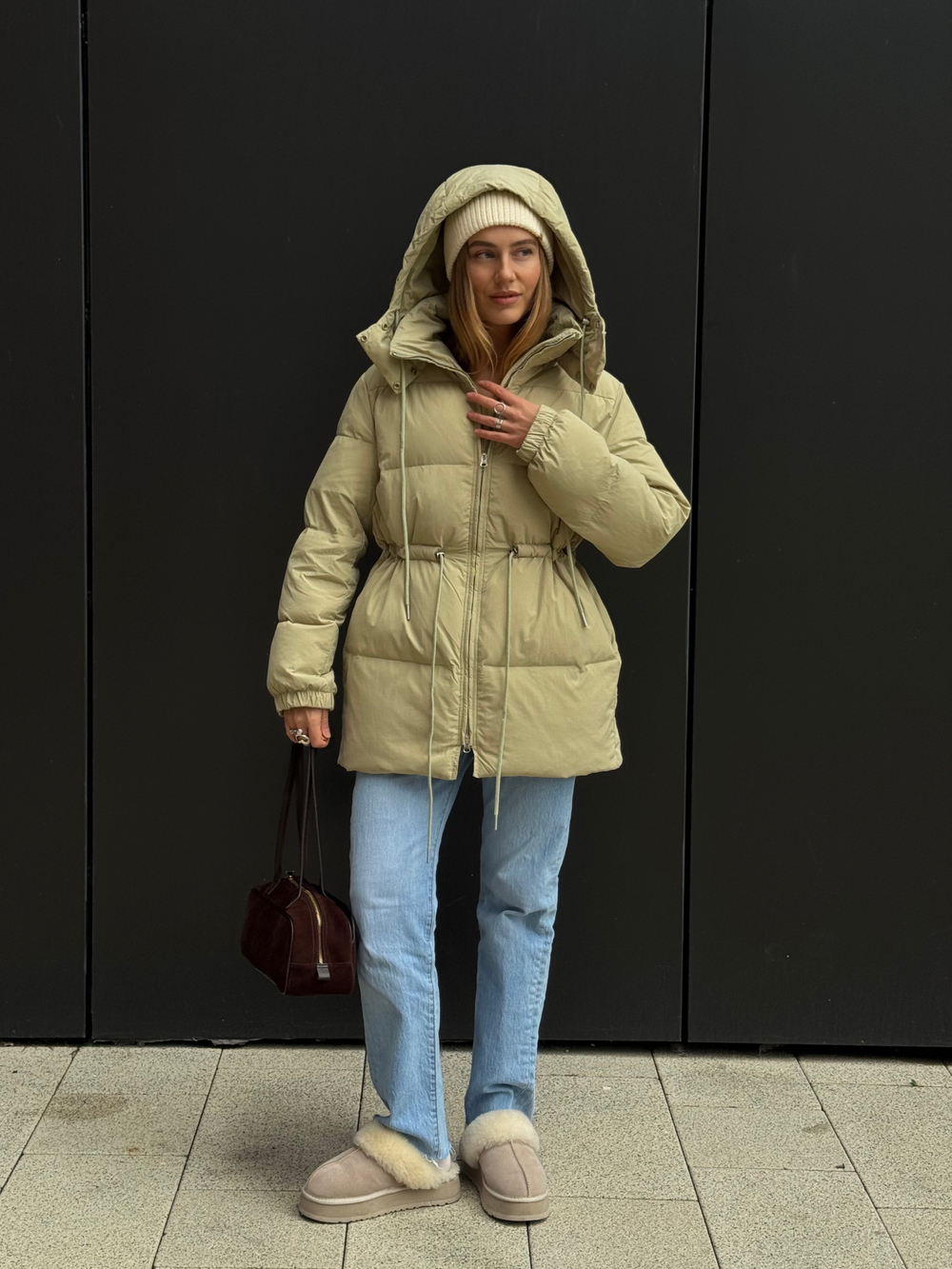 Пуховик Bob зеленое яблоко