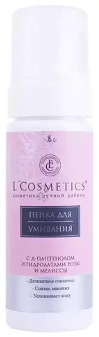 Пенка для умывания с д-пантенолом и гидролатами розы и мелиссы L’COSMETICS Complex Care160 мл