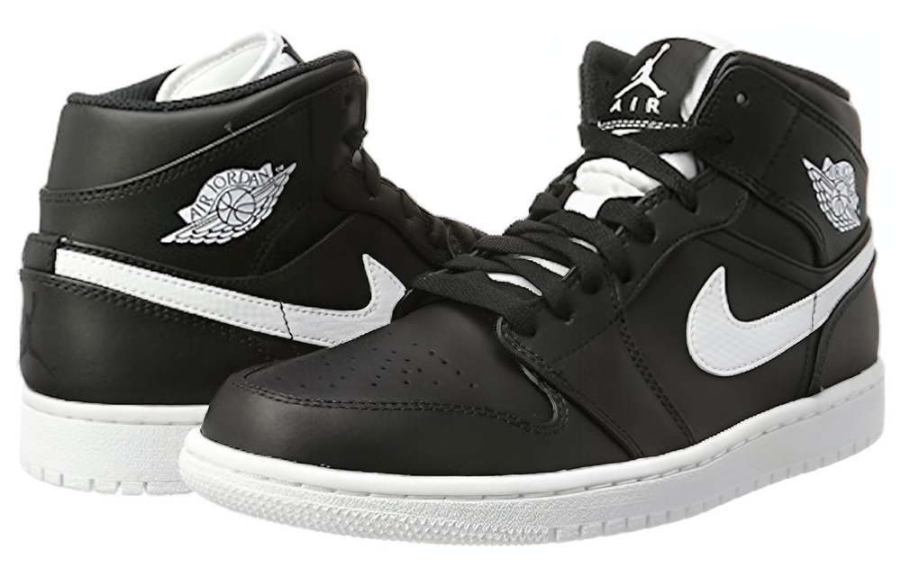 Кроссовки Jordan Air Jordan 1 Retro Mid Black White