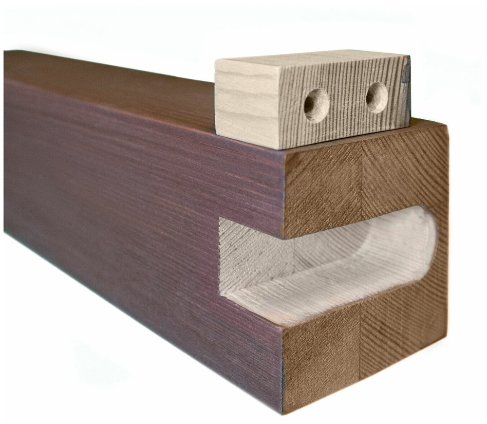 Реечная перегородка из Дуба 40х60мм