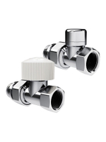 Набор термостатический для радиатора прямой 1/2 Design М30х1.5 Хром Royal Thermo