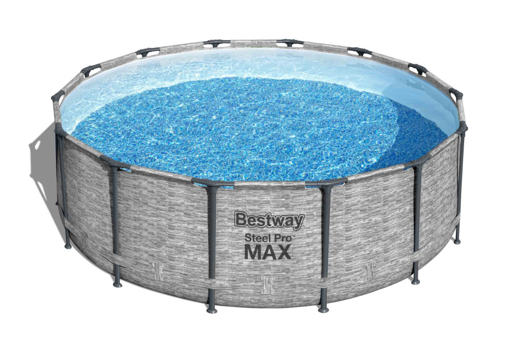 Каркасный бассейн Bestway 427х122 см + фильтр-насос 3028 л/ч, тент, лестница (5619D BW)