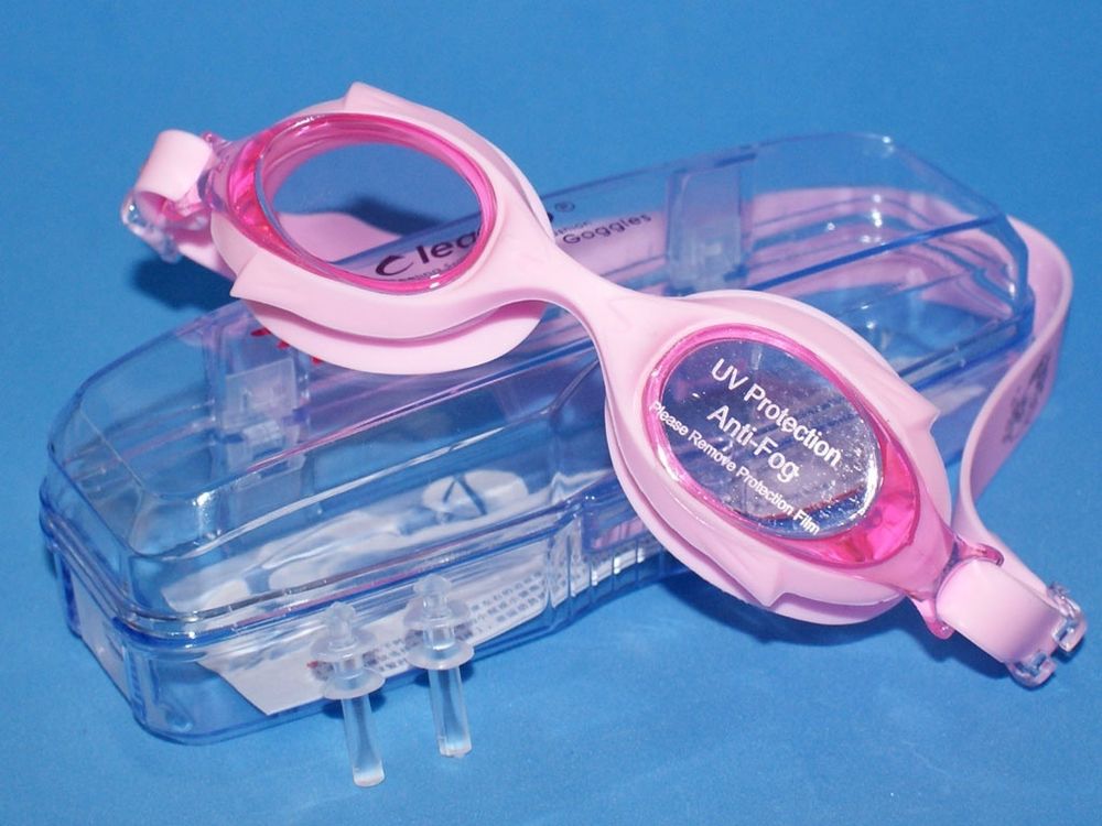 Очки для плавания подростковые LEACCO :SG700  (Розовые - Р)