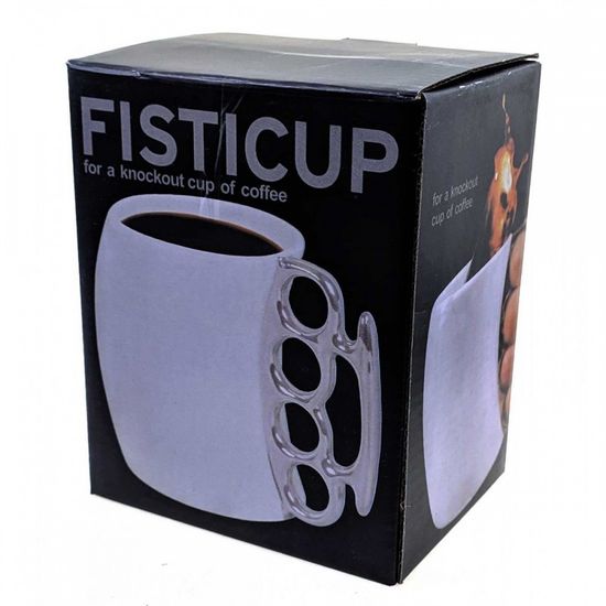 Кружка керамическая "Кастет" белая, 300мл