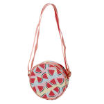 Сумочка детская "Арбузики" кожзам 15,5*4см, круглая