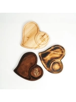 Менажницы "Сердце" из кедра для подачи