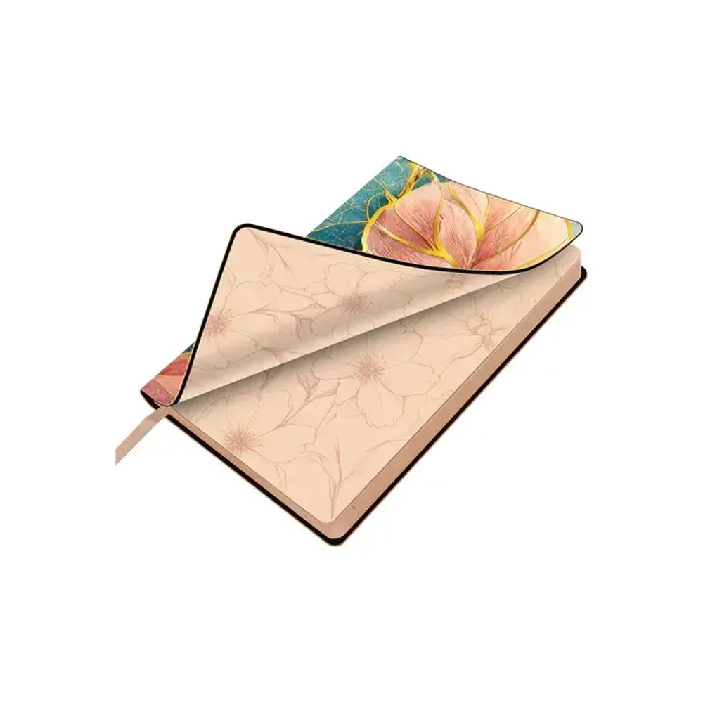 Ежедневник датированный 2026 А5 138x213 мм, BRAUBERG "Vista", под кожу, гибкий, "Нежность", 117451