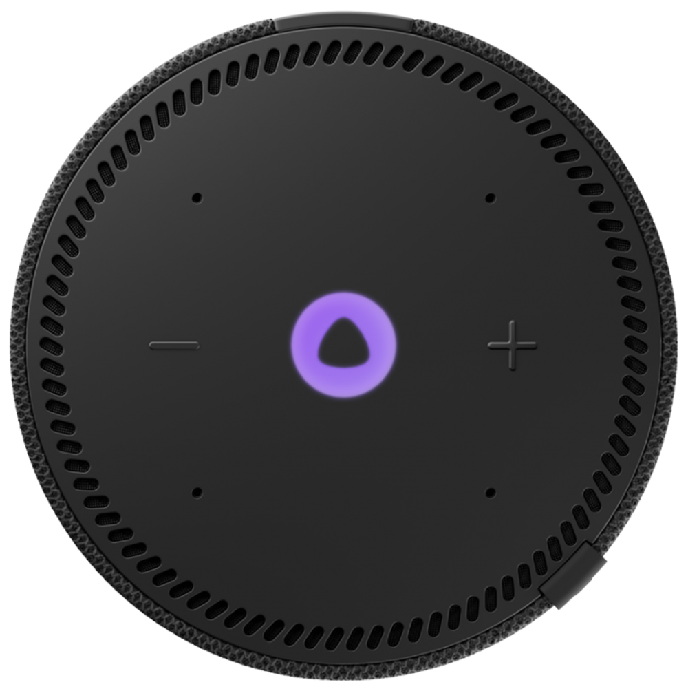 Умная колонка Яндекс Станция Мини с часами - черная