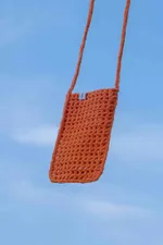 Вязаная сумочка FOS Оранжевая