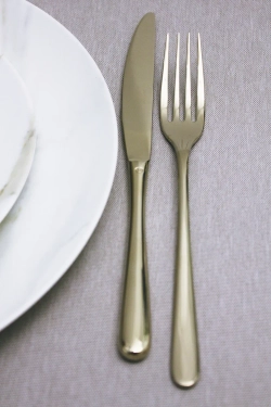 Sambonet Набор столовых приборов Taste PVD 24 предмета (6 персон) шампанское