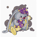 "Сонный зайчик"-134-14  вышивка