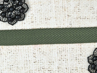 Лента окантовочная (стропа) 7,5 гр/м, ш. 22 мм, хаки