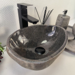 Раковина из речного камня RS-64868 37*29*15 0855