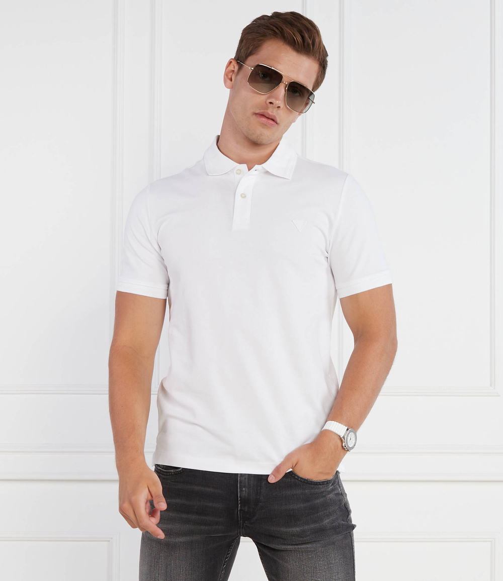 Поло LYLE SS GUESS - белый(M3YP60 K7O64)
