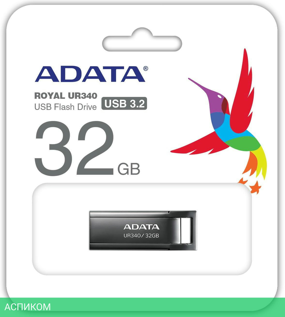 USB Flash-накопитель A-Data AROY-UR340-64GBK