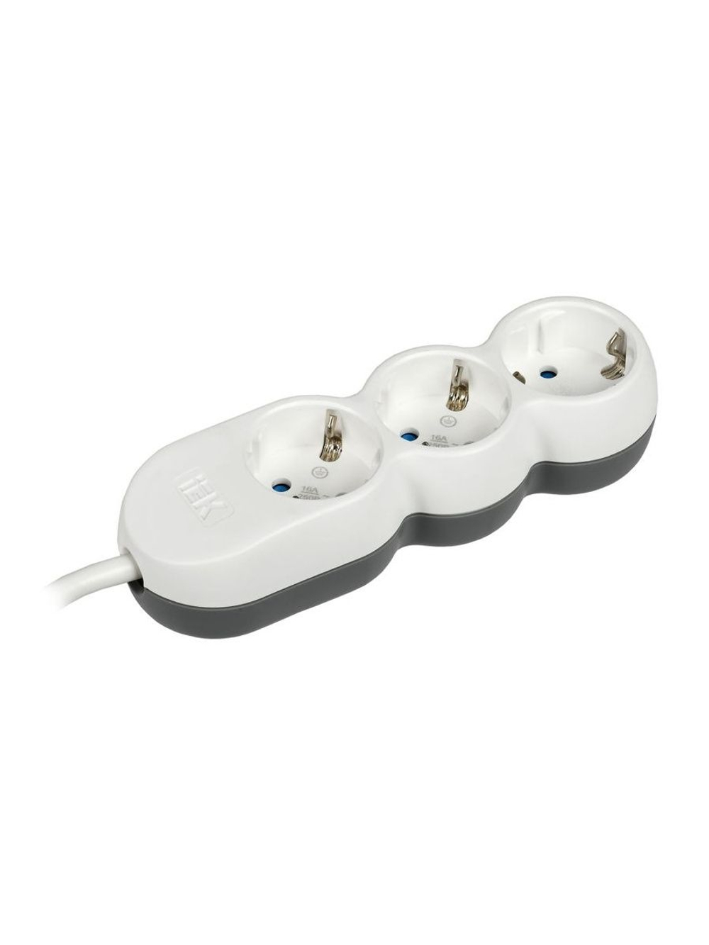 Удлинитель 3х5м с заземл. 16А IP20 Uno У03 2P+PE 250В 3х1.5 IEK WYP53-16-03-05-Z