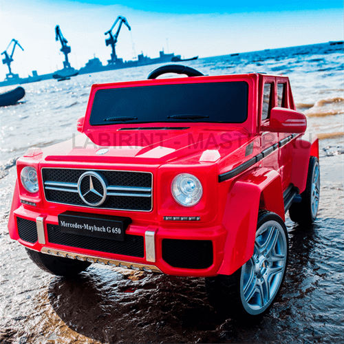 Электромобиль детский "Mercedes-Benz  G650",12V, красный