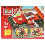Конструктор пластмассовый 31эл. 3в1 "Гоночный болид" 5771-LB (Город мастеров)