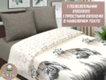 Постельное белье 1 5 спальное, бязь, 100% хлопок, 1 наволочка 70х70